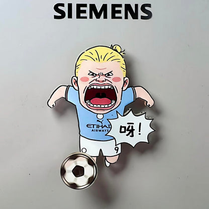Abstract & Funny Football Spinning Magnetic Fridge Magnet  10PCS