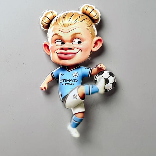 Abstract & Funny Football Spinning Magnetic Fridge Magnet  10PCS