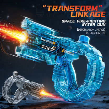 Electric Water Gun for Kids - Light Up Automatic Water Squirt Soaker Guns Toy with Sound, Outdoor Activity Beach Party Pool Game Playset Toys for Boys Girls Adult Aged 3-8 8-15