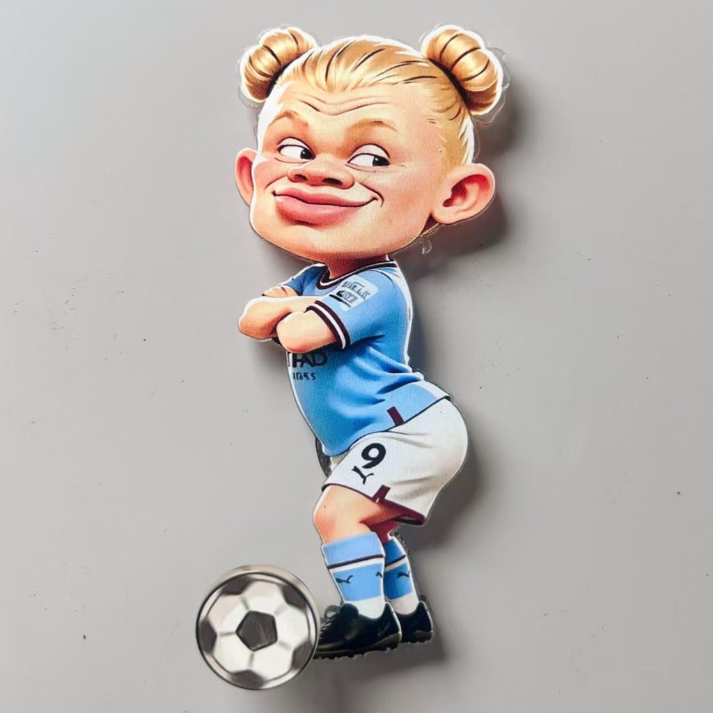 Abstract & Funny Football Spinning Magnetic Fridge Magnet  10PCS