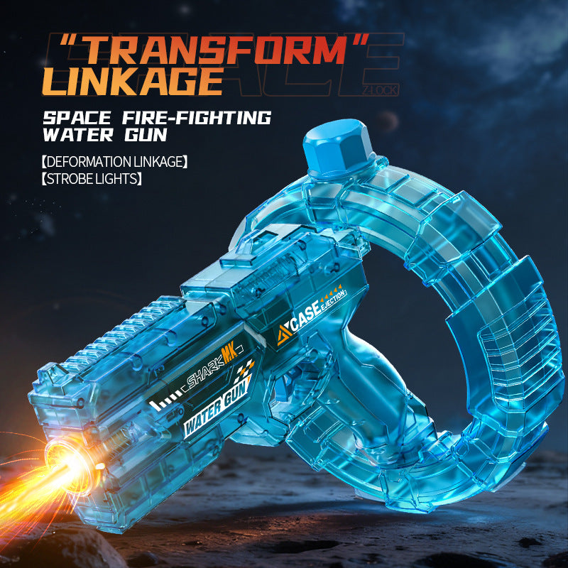Electric Water Gun for Kids - Light Up Automatic Water Squirt Soaker Guns Toy with Sound, Outdoor Activity Beach Party Pool Game Playset Toys for Boys Girls Adult Aged 3-8 8-15