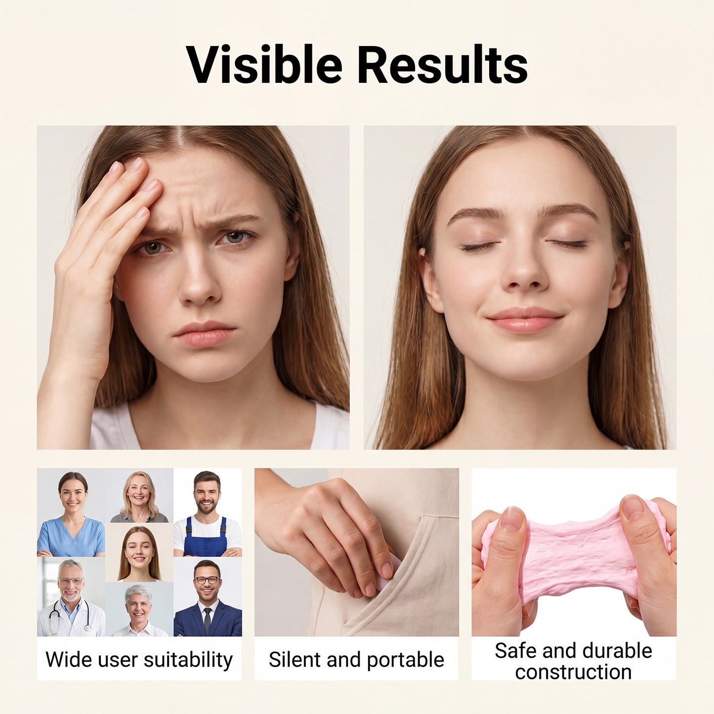 Cream Roll Squishy Toy | Slow Rising Silicone Fidget Squeeze