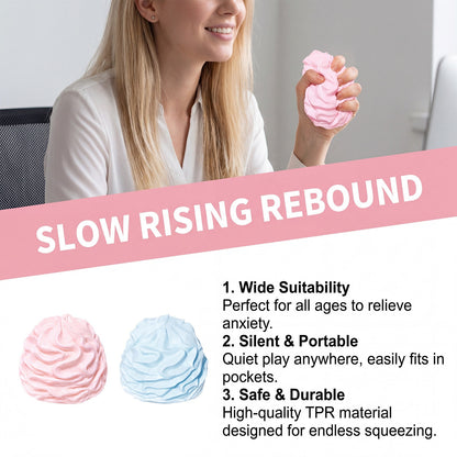 Cream Roll Squishy Toy | Slow Rising Silicone Fidget Squeeze