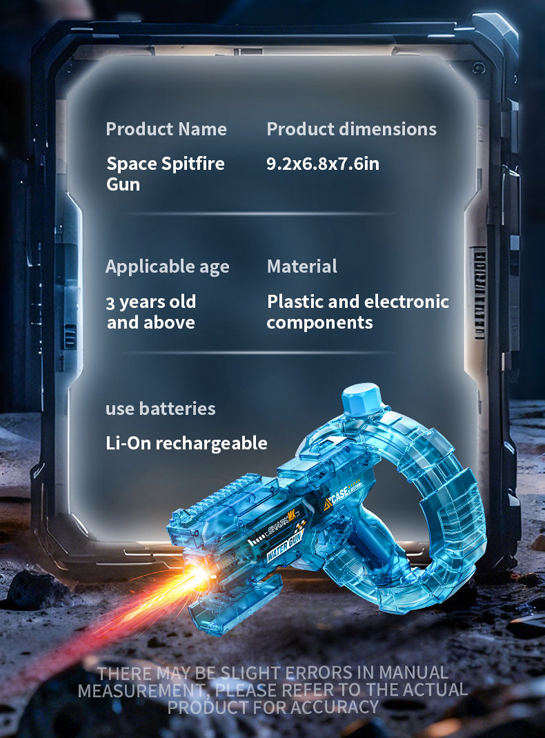 Electric Water Gun for Kids - Light Up Automatic Water Squirt Soaker Guns Toy with Sound, Outdoor Activity Beach Party Pool Game Playset Toys for Boys Girls Adult Aged 3-8 8-15