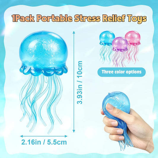 Jellyfish Squeeze Toy | Squishy Sensory Fidget Stress Ball