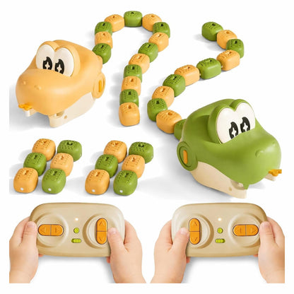 Kids remote control crocodile snake battle toy