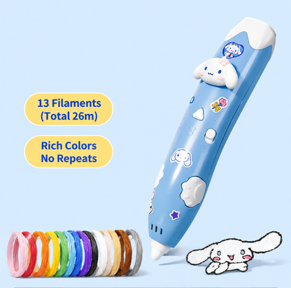 3D Printing Pen for Kids Ages 6+ | Safe DIY Craft & STEM Creative Toy