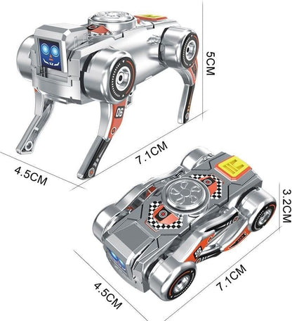 3PCS Transforming Robot Dog Fidget Spinner, No Battery Needed Windup Walking, Cool Gadget Gift for Teens
