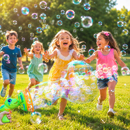 Dinosaur Bubble Gun – Automatic Bubble Blaster for Kids