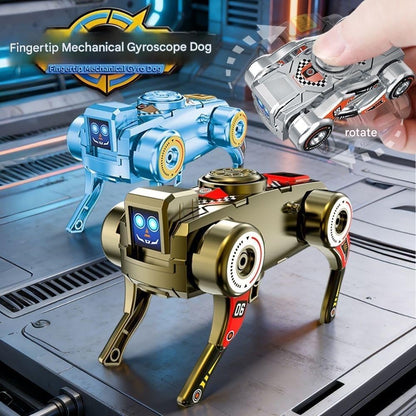 3PCS Transforming Robot Dog Fidget Spinner, No Battery Needed Windup Walking, Cool Gadget Gift for Teens