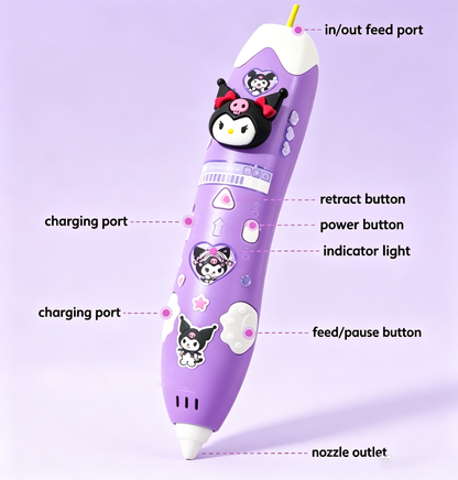 3D Printing Pen for Kids Ages 6+ | Safe DIY Craft & STEM Creative Toy