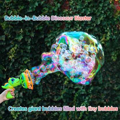 Dinosaur Bubble Gun – Automatic Bubble Blaster for Kids