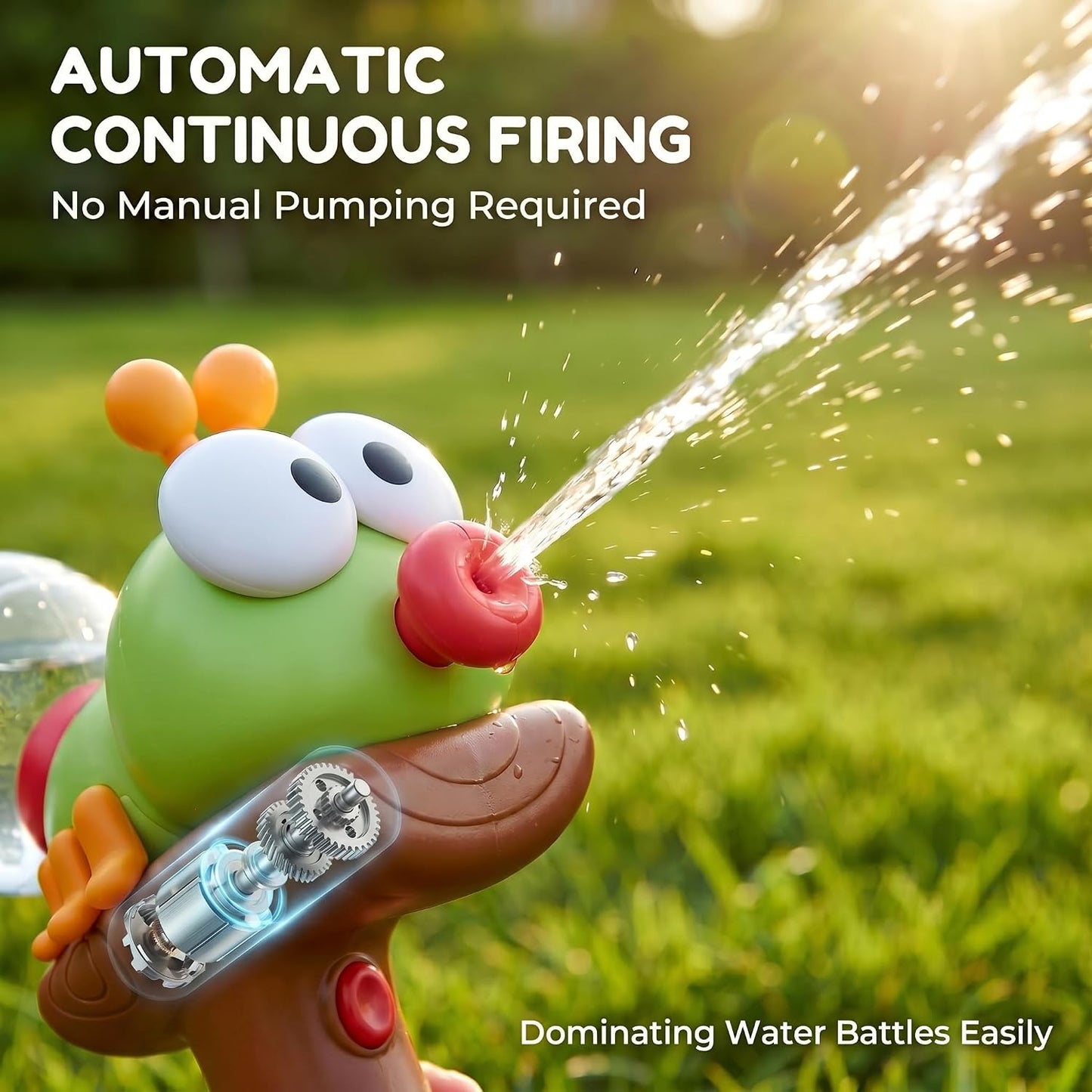 Ant Electric Water Gun for Kids | Auto Battery-Powered Squirt Blaster|water gun