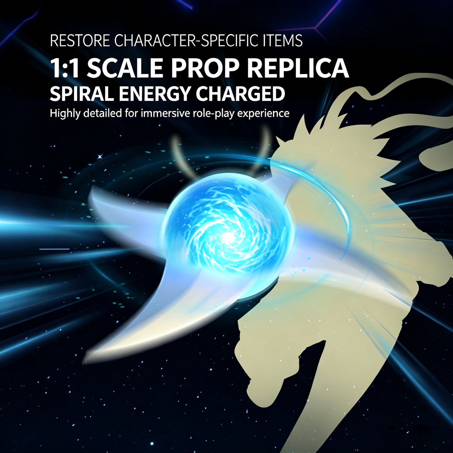 LED Spinning Shuriken Fidget Toy | 7-Color Light-Up Cosplay Prop