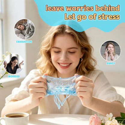 Jellyfish Squeeze Toy,2.16inch Jellyfish Squishy Malt Sugar Balls Filled Squishy Sensory Fidget Toy,Ultra Soft Moldable Slow Rise Stress Relief Toy for Adults Anxiety Relief