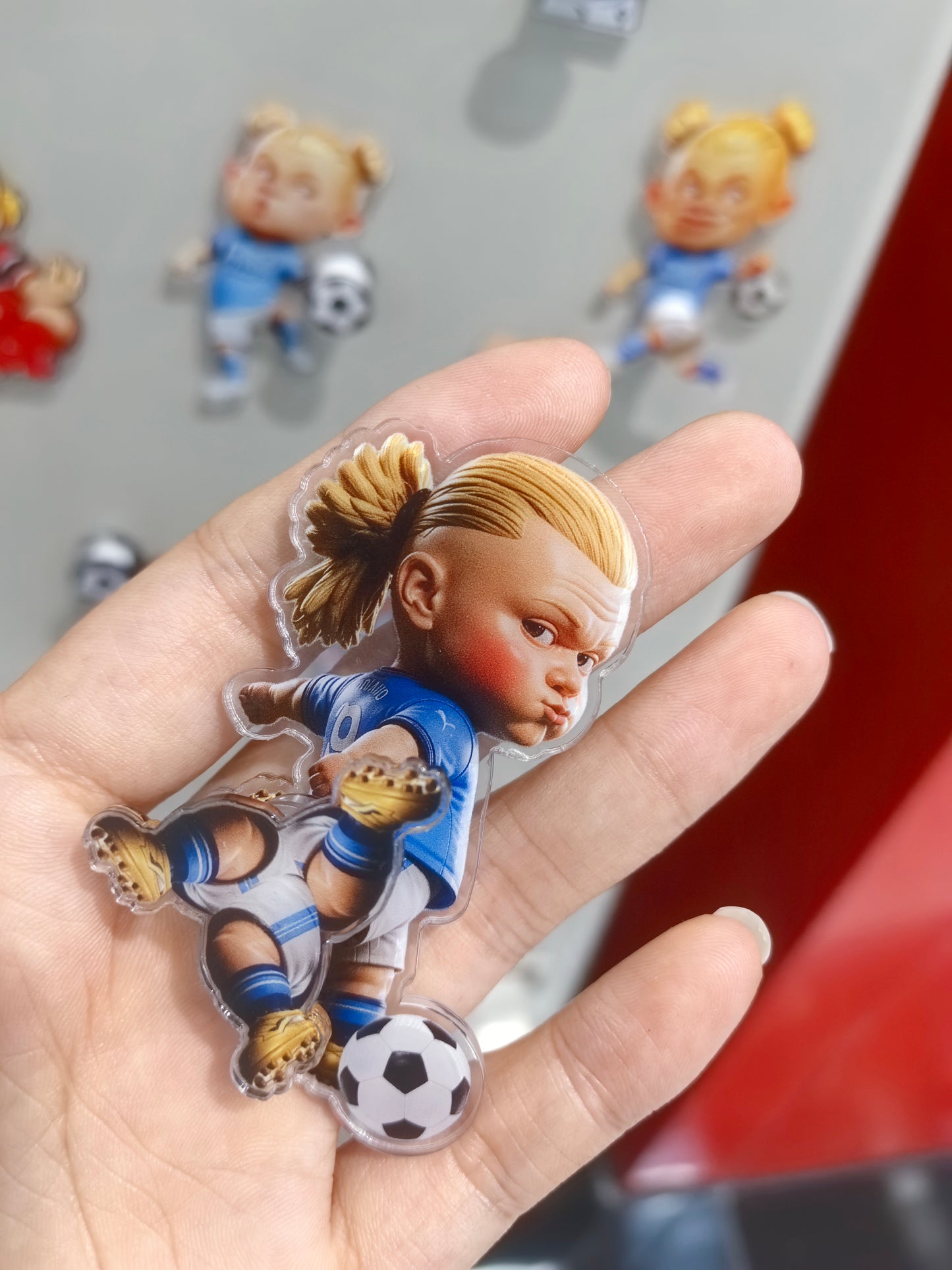 Funny football spinning fridge magnets set, 2026 FIFA World Cup souvenir