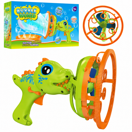 Dinosaur Bubble Gun – Automatic Bubble Blaster for Kids