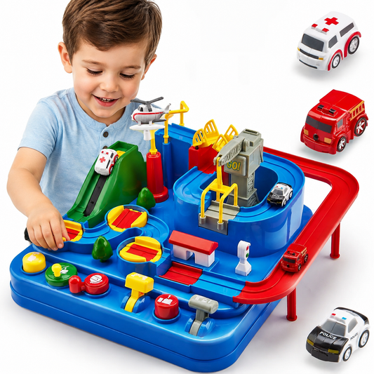 STEM Kids Toy Boys 3-5, hahaland Large Race Track