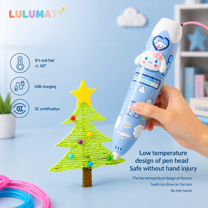 3D Printing Pen for Kids Ages 6+ | Safe DIY Craft & STEM Creative Toy