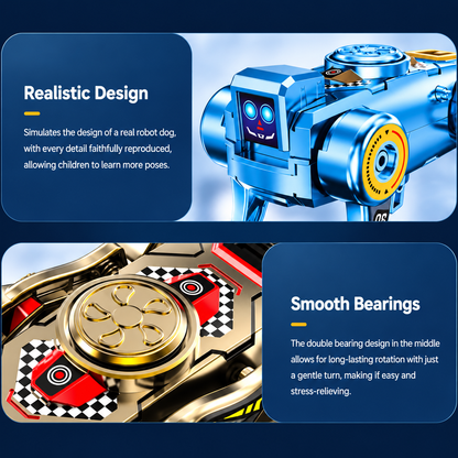 3PCS Transforming Robot Dog Fidget Spinner