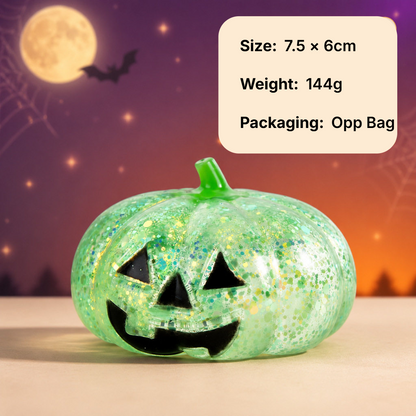 Halloween Pumpkin Squishy Stress Relief Toy – 4 Colors Oddly Satisfying