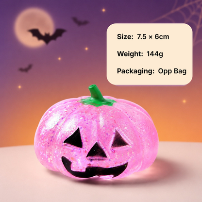 Halloween Pumpkin Squishy Stress Relief Toy – 4 Colors Oddly Satisfying